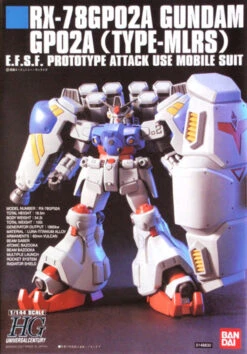 Bandai HGUC 075 Gundam RX-78GP02A GP02A TYPE-MLRS 1/144 Scale Kit 9 Bandai HGUC 075 Gundam RX-78GP02A GP02A TYPE-MLRS 1/144 Scale Kit -Model Saga Shop 0603 3 41723.1298356829