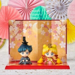 Bandai Petit Chara! Pretty Guardian Sailor Moon Hinamatsuri [Usagi&Mori Ver.]&[Haruka&Michiru Ver.] Set PVC Figure -Model Saga Shop 1000129216 2 06630.1538191476
