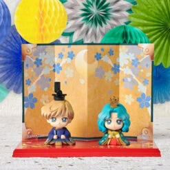 Bandai Petit Chara! Pretty Guardian Sailor Moon Hinamatsuri [Usagi&Mori Ver.]&[Haruka&Michiru Ver.] Set PVC Figure -Model Saga Shop 1000129216 3 37704.1538191476