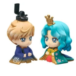 Bandai Petit Chara! Pretty Guardian Sailor Moon Hinamatsuri [Usagi&Mori Ver.]&[Haruka&Michiru Ver.] Set PVC Figure -Model Saga Shop 1000129216 7 94232.1538191476