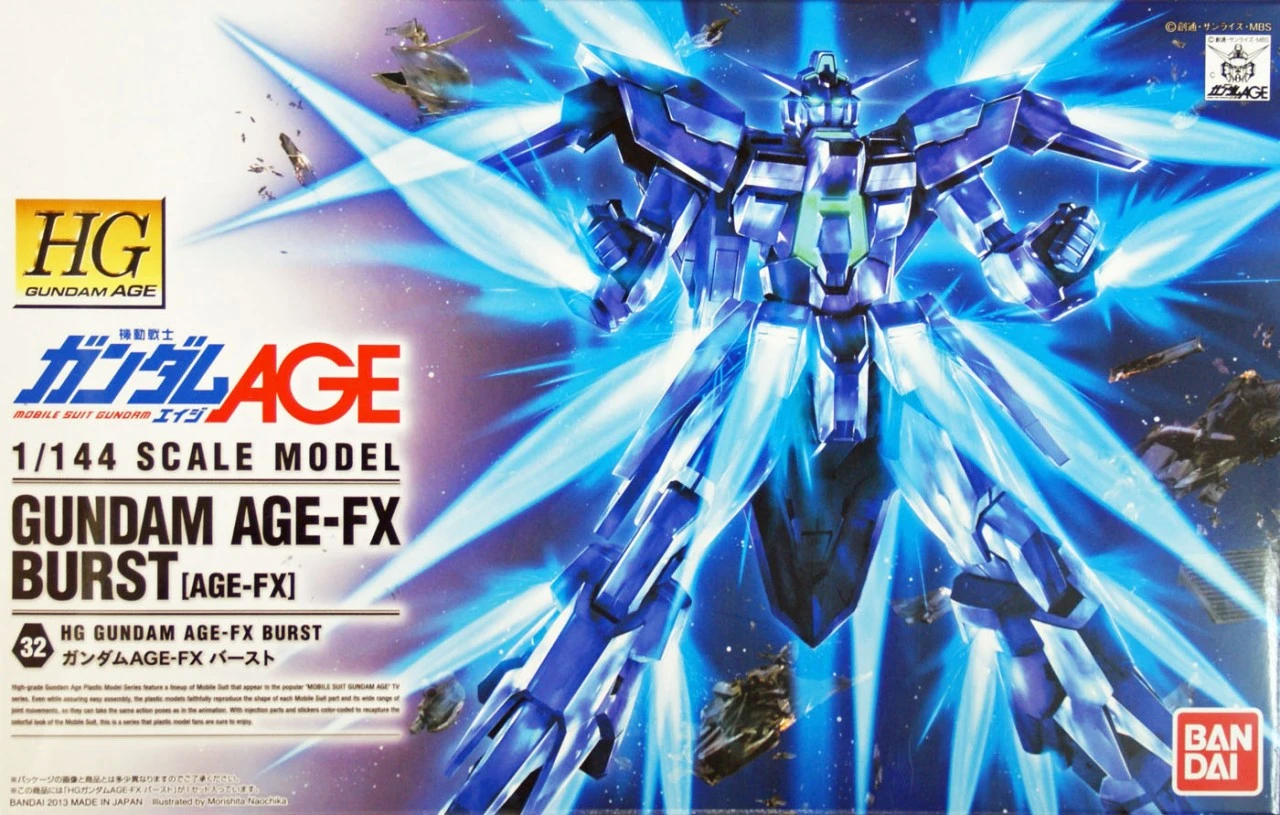 Bandai Gundam HG AGE-32 AGE-FX Burst (AGF-FX) 1/144 Scale Kit 3 Bandai Gundam HG AGE-32 AGE-FX Burst (AGF-FX) 1/144 Scale Kit