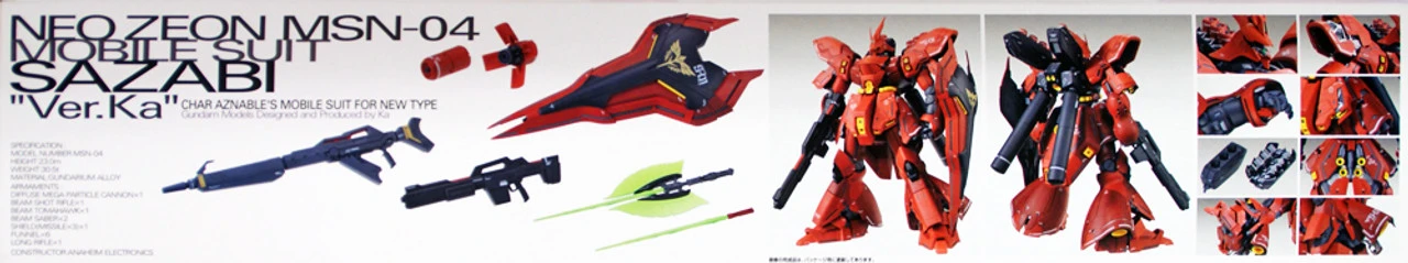 Bandai MG 222415 Gundam Neo Zeon MSN-04 Sazabi Version Ka With Special Decal 1/100 Scale Kit 6 Bandai MG 222415 Gundam Neo Zeon MSN-04 Sazabi Version Ka With Special Decal 1/100 Scale Kit - Image 4