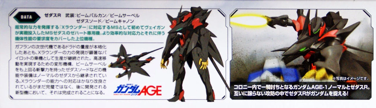 Bandai Gundam HG AGE-12 ZEDAS R (XVV-XCR) 1/144 Scale Kit 6 Bandai Gundam HG AGE-12 ZEDAS R (XVV-XCR) 1/144 Scale Kit - Image 4