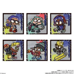 Bandai Candy Splatoon 3 Tableturf Battle Metallic Sticker Collection 20pcs Box