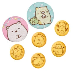 Bandai Candy Sumikko Gurashi Fabric Button Badge Collection W/Cookie 12pcs Box