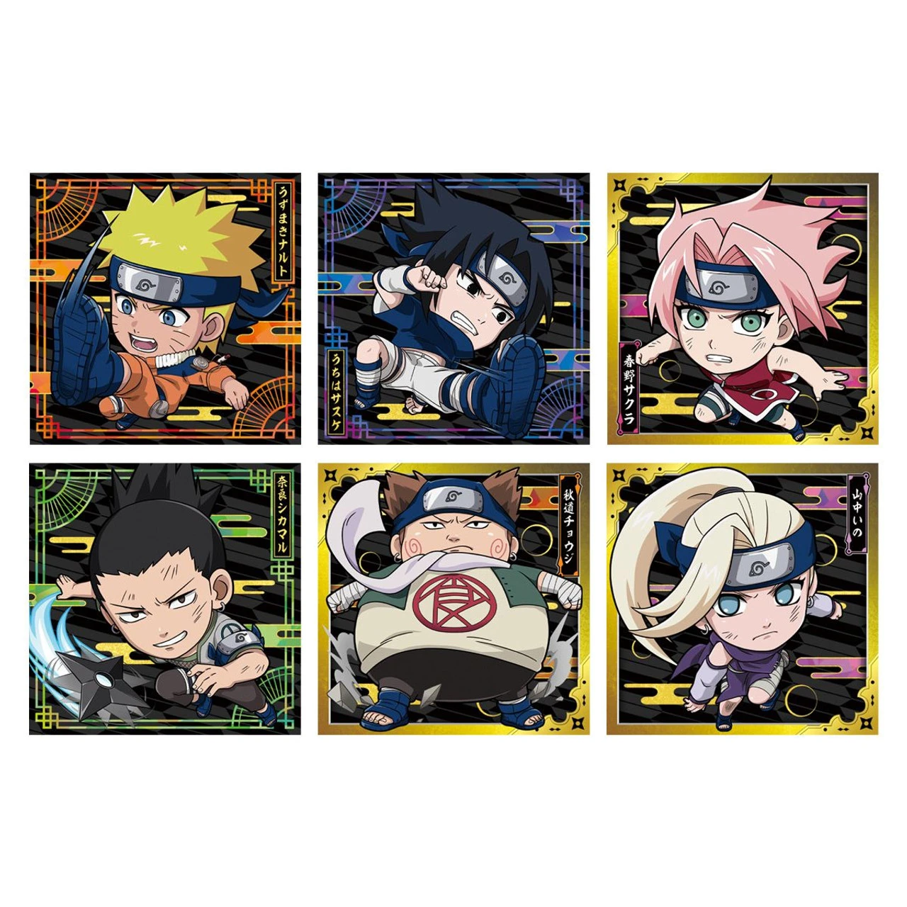 Bandai Candy Niformation NARUTO Deformed Metallic Sticker Collection Vol.2 20-Pack Box 3 Bandai Candy Niformation NARUTO Deformed Metallic Sticker Collection Vol.2 20-Pack Box