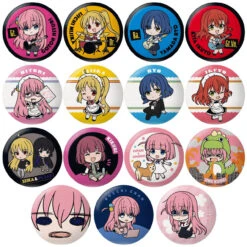 Bandai Candy Bocchi The Rock! Button Badge Collection 14pcs Box