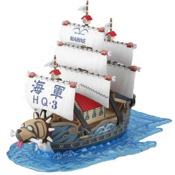 Bandai Hobby One Piece Garp's Marine Warship Grand Ship Collection Model Kit 5 Bandai Hobby One Piece Garp's Marine Warship Grand Ship Collection Model Kit - Image 3