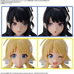 Bandai Hobby 30MS Option Parts Hair Style & Face Parts Set (Akari Kazano/Meguru Hachimiya)