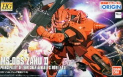 Bandai Gundam The Origin 001 MS-06S ZAKU II 1/144 Scale Kit