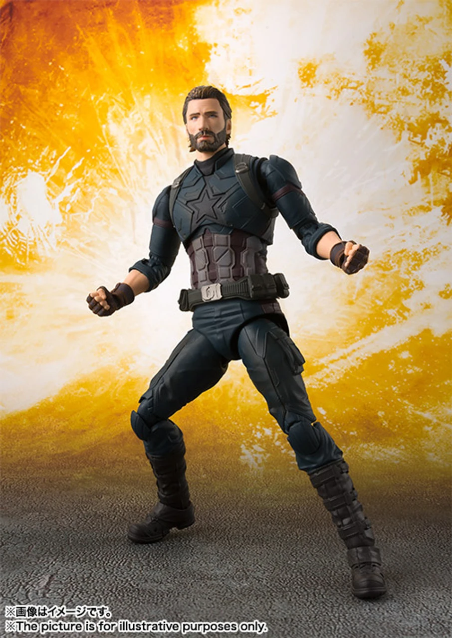 Bandai S.H.Figuarts Captain America (Avengers: Infinity War) Action Figure (Completed) 4 Bandai S.H.Figuarts Captain America (Avengers: Infinity War) Action Figure (Completed) - Image 2