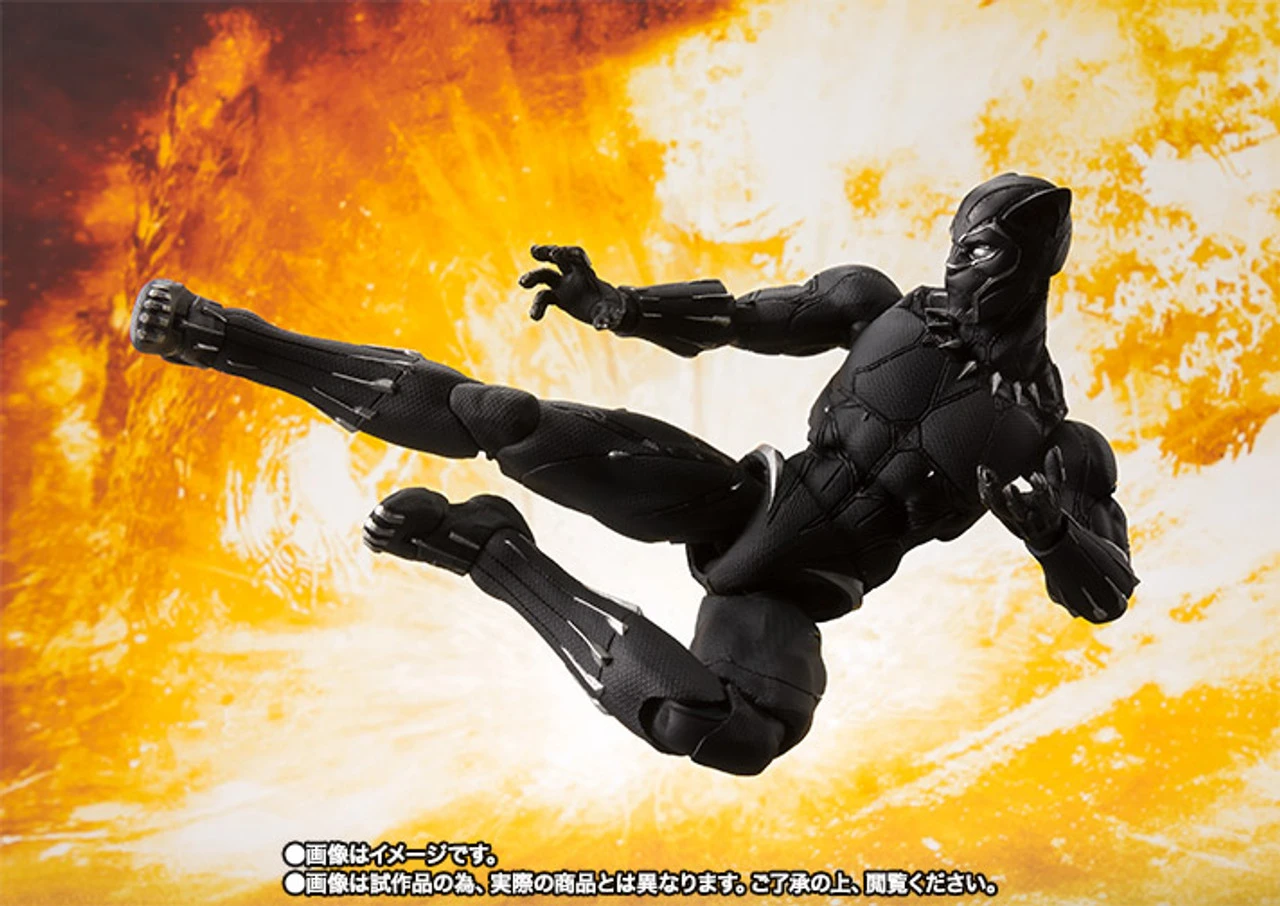 Bandai S.H.Figuarts Black Panther (Avengers: Infinity War) Action Figure 5 Bandai S.H.Figuarts Black Panther (Avengers: Infinity War) Action Figure - Image 3