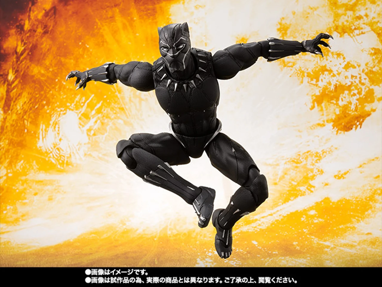 Bandai S.H.Figuarts Black Panther (Avengers: Infinity War) Action Figure 6 Bandai S.H.Figuarts Black Panther (Avengers: Infinity War) Action Figure - Image 4