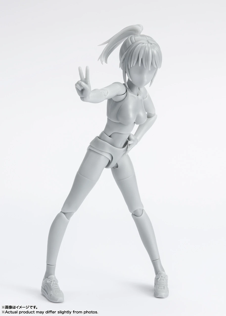 Bandai S.H.Figuarts Body-chan -School Life- Edition DX Set (Gray Color Ver.) Action Figure 6 Bandai S.H.Figuarts Body-chan -School Life- Edition DX Set (Gray Color Ver.) Action Figure - Image 4