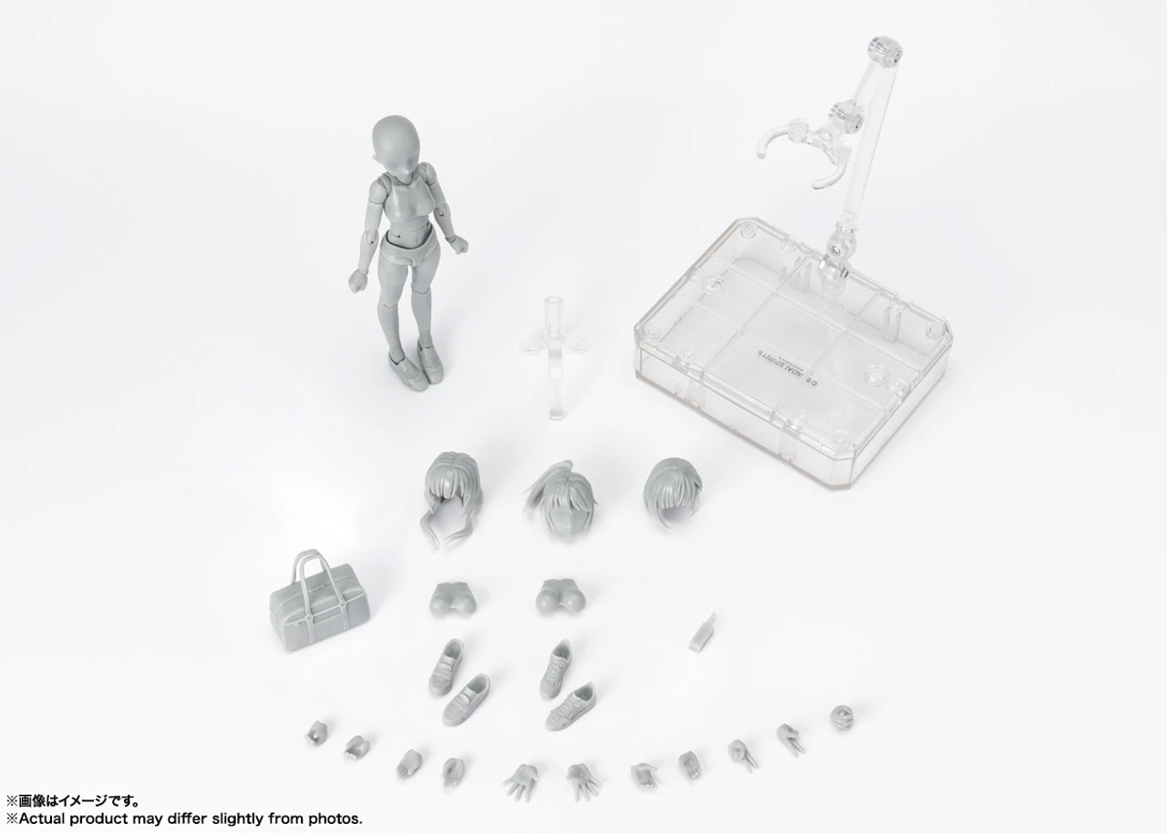 Bandai S.H.Figuarts Body-chan -School Life- Edition DX Set (Gray Color Ver.) Action Figure 3 Bandai S.H.Figuarts Body-chan -School Life- Edition DX Set (Gray Color Ver.) Action Figure