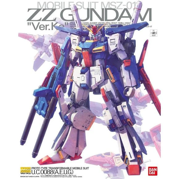 Bandai Hobby Double Zeta Gundam ZZ Gundam Ver.Ka MG 1/100 Model Kit 3 Bandai Hobby Double Zeta Gundam ZZ Gundam Ver.Ka MG 1/100 Model Kit
